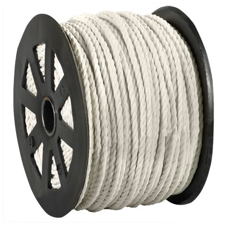 Bsc Preferred 1/4'', 1,150 lb, White Twisted Polypropylene Rope BUY00016653